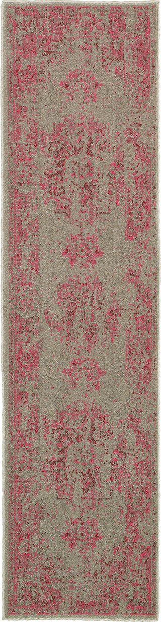 Oriental Weavers Revival 6330F Grey/Pink Area Rug Runner Image