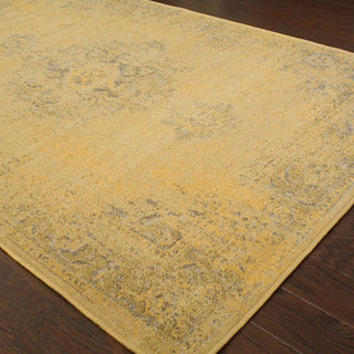 Oriental Weavers Revival 6330H Yellow/Grey Area Rug Closeup