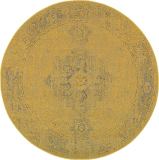 Oriental Weavers Revival 6330H Yellow/Grey Area Rug Round Image