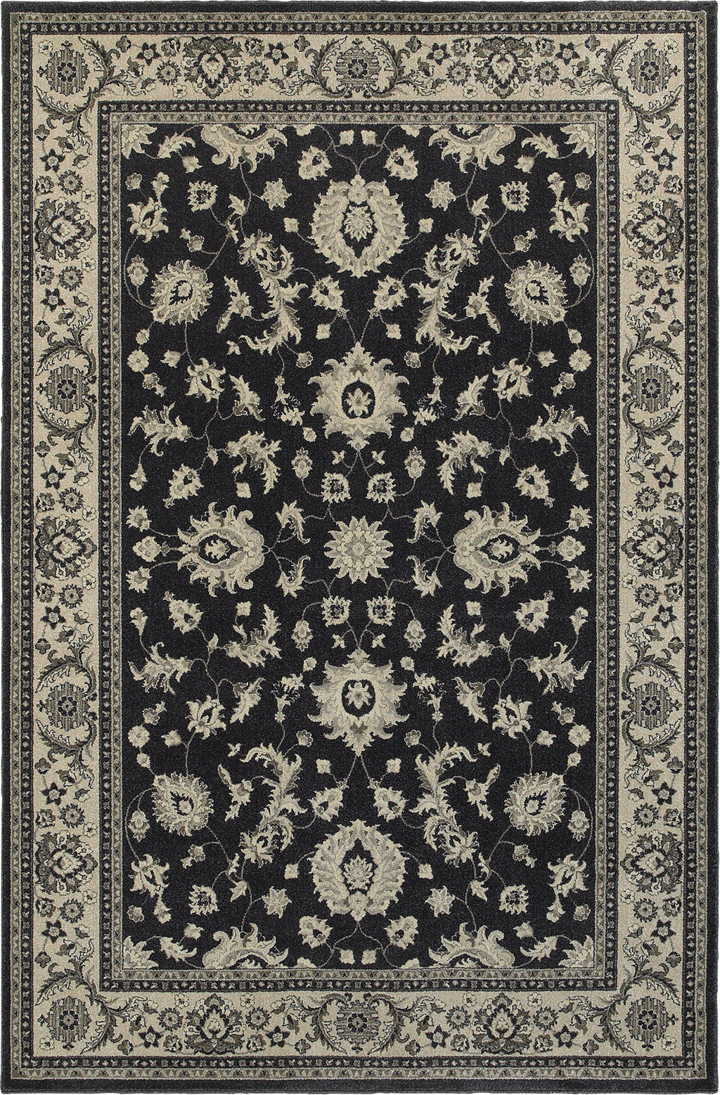 Oriental Weavers Richmond 117H3 Charcoal/Ivory Area Rug main image featured