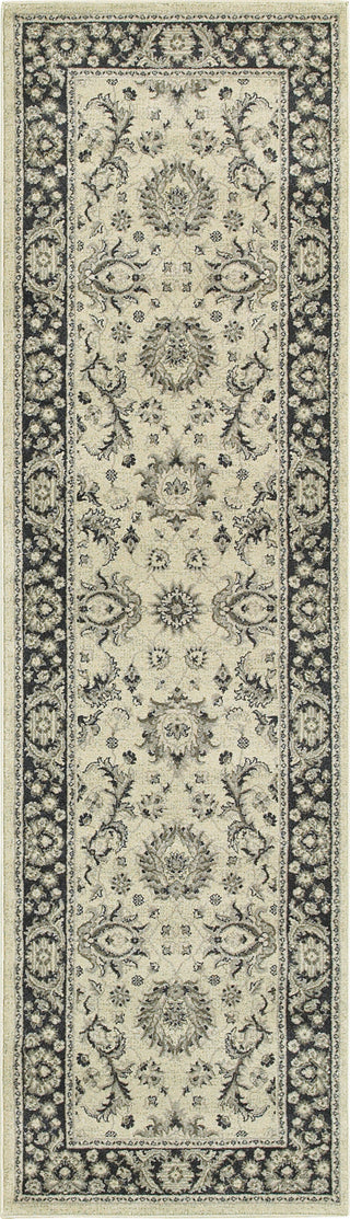 Oriental Weavers Richmond 117W3 Ivory/Navy Area Rug Runner Image