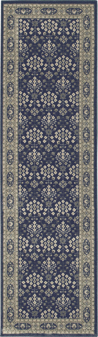 Oriental Weavers Richmond 119B3 Navy/Grey Area Rug Runner Image