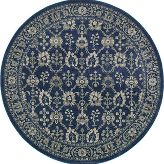 Oriental Weavers Richmond 8020K Navy/Grey Area Rug Round Image