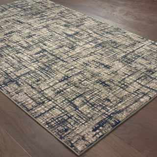 Oriental Weavers Richmond 802K3 Grey/Navy Area Rug On Wood