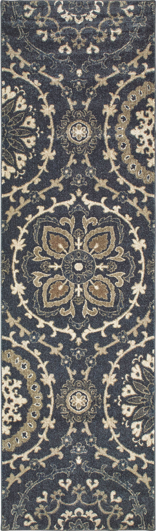 Oriental Weavers Richmond 0085E Navy/Ivory Area Rug 2'3'' X 7'6'' Runner