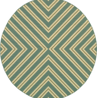 Oriental Weavers Riviera 4589A Blue/Green Area Rug 7' 10'' Round