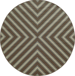 Oriental Weavers Riviera 4589D Grey/Blue Area Rug 7' 10'' Round