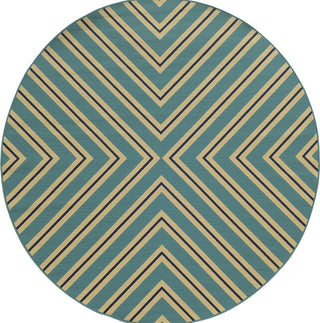 Oriental Weavers Riviera 4589J Blue/Navy Area Rug 7' 10'' Round