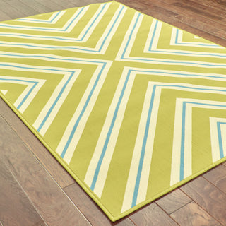 Oriental Weavers Riviera 4589M Green/Blue Area Rug On Wood