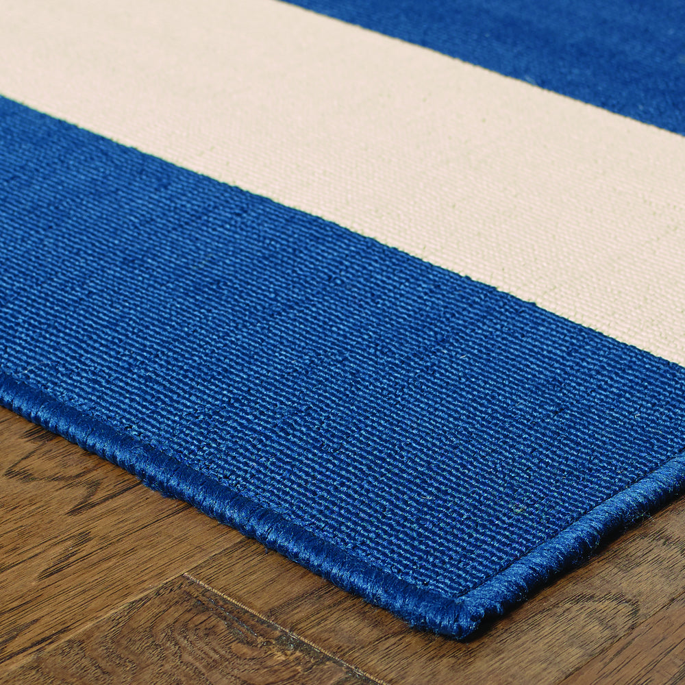 Oriental Weavers Riviera 4768F Navy/Ivory Area Rug Corner Featured