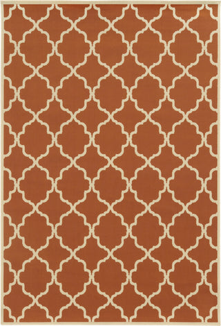 Oriental Weavers Riviera 4770D Orange/Ivory Area Rug main image