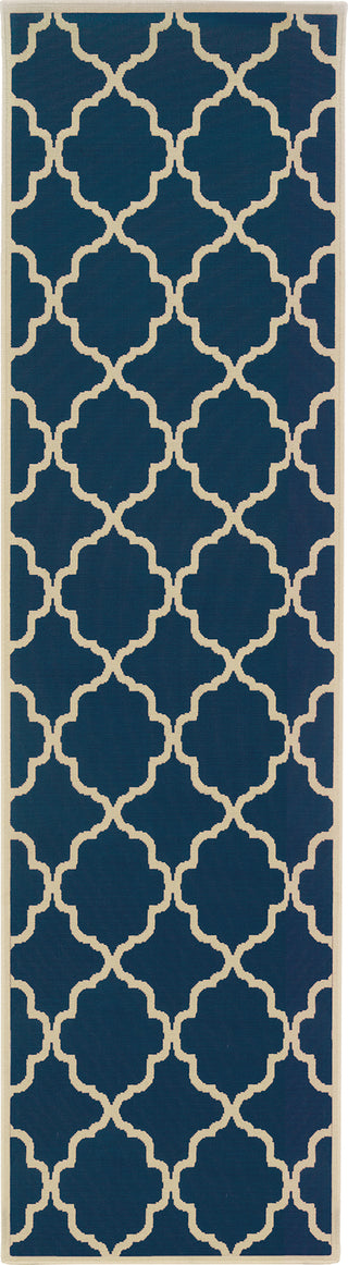 Oriental Weavers Riviera 4770L Navy/Ivory Area Rug Runner