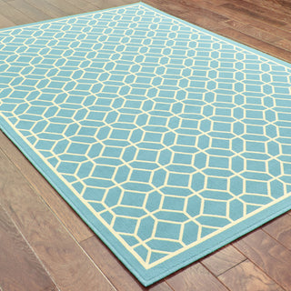 Oriental Weavers Riviera 4771E Blue/Ivory Area Rug On Wood