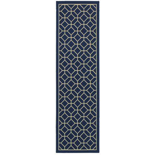 Oriental Weavers Riviera 4771G Navy/Ivory Area Rug 2' 3 X  7' 6