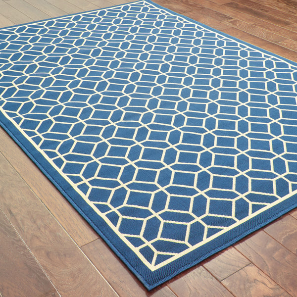Oriental Weavers Riviera 4771G Navy/Ivory Area Rug Incredible Rugs