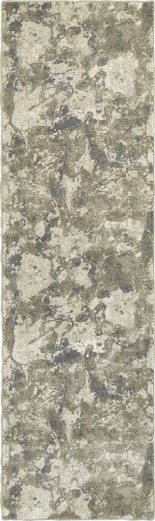 Oriental Weavers Rowan 537E4 Grey/ Ivory Area Rug Runner