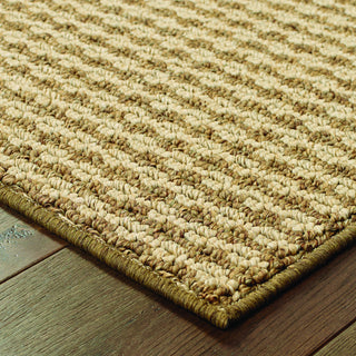 Oriental Weavers Santa Rosa 4925N Brown/ Sand Area Rug Corner