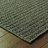 Oriental Weavers Santa Rosa 520H8 Charcoal/ Grey Area Rug Corner