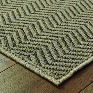 Oriental Weavers Santa Rosa 523Z8 Grey/ Charcoal Area Rug Corner