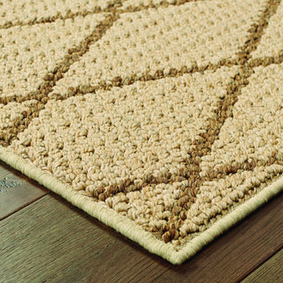 Oriental Weavers Santa Rosa 090D6 Beige/ Sand Area Rug Corner