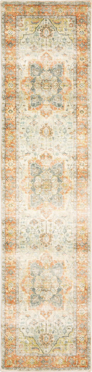 Oriental Weavers Savoy 28101 Orange/ Blue Area Rug Runner Image