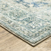 Oriental Weavers Savoy 28102 Grey/ Blue Area Rug Corner Image