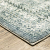 Oriental Weavers Savoy 28106 Blue/ Ivory Area Rug Corner Image