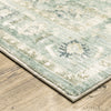 Oriental Weavers Savoy 28107 Green/ Ivory Area Rug Corner Image