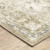 Oriental Weavers Savoy 28108 Green/ Ivory Area Rug Corner Image