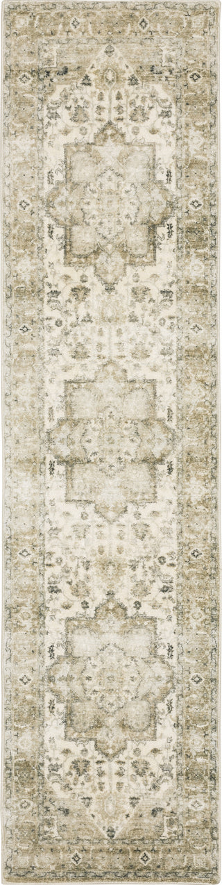 Oriental Weavers Savoy 28108 Green/ Ivory Area Rug Runner Image