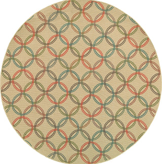 Tommy Bahama Seaside 3360V Beige Area Rug Round