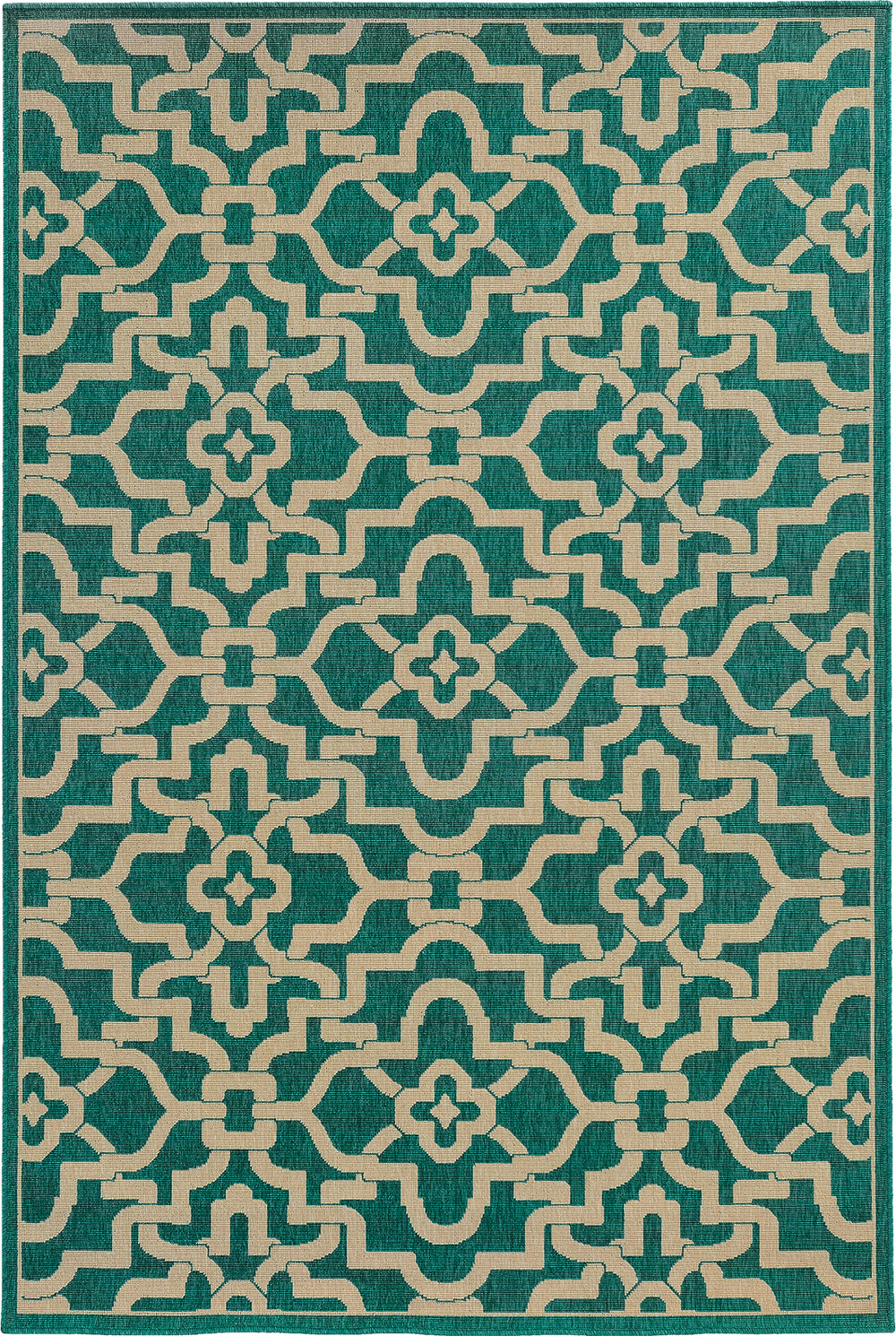 Oriental Weavers Seaside 3361L Teal/Beige Area Rug