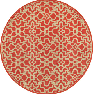 Tommy Bahama Seaside 3361R Orange Area Rug Round