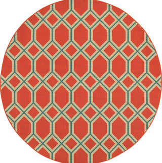 Tommy Bahama Seaside 6660C Orange Area Rug Round