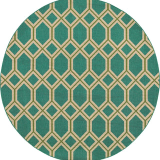 Tommy Bahama Seaside 6660L Teal Area Rug Round