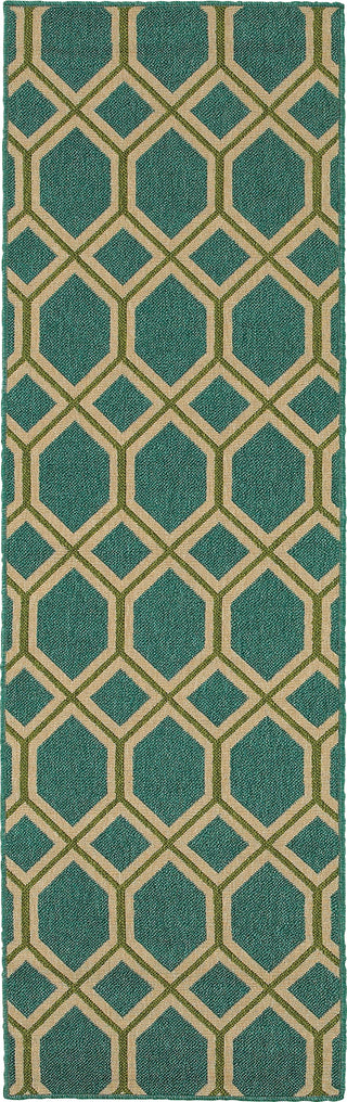 Tommy Bahama Seaside 6660L Teal Area Rug Runner