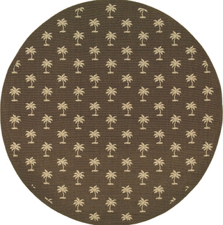 Tommy Bahama Seaside 7126N Brown Area Rug Round