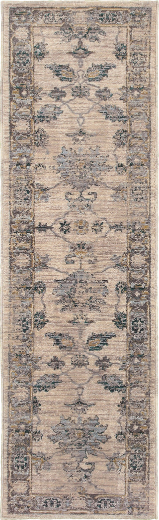 Oriental Weavers Sedona 5171C Ivory/Blue Area Rug Runner 2'3''x7'6''