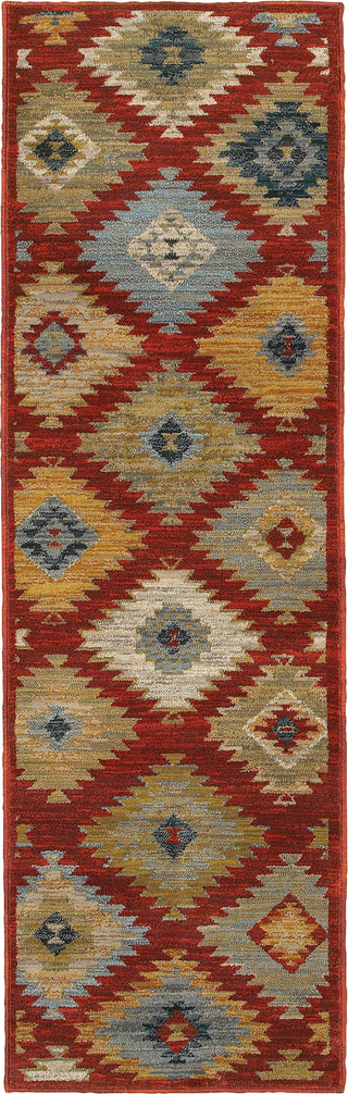 Oriental Weavers Sedona 5936D Red/Multi Area Rug Runner