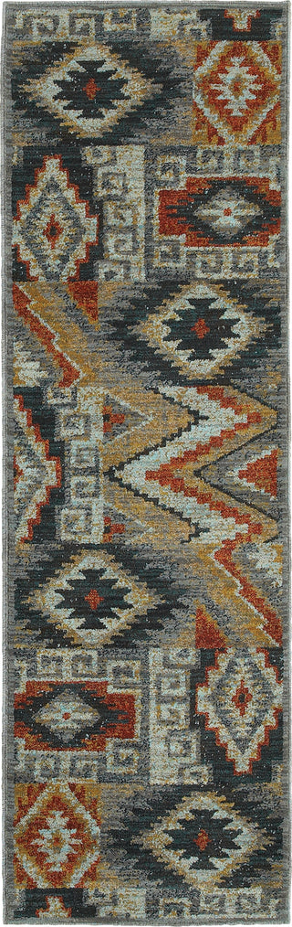 Oriental Weavers Sedona 5937D Blue/Multi Area Rug 2'3'' X 7'6'' Runner