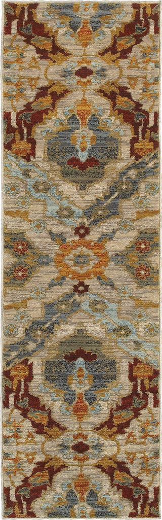 Oriental Weavers Sedona 6357A Beige/Orange Area Rug 2'3'' X 7'6'' Runner