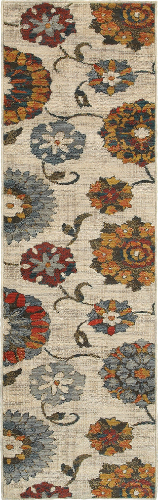 Oriental Weavers Sedona 6361A Ivory/Multi Area Rug 2'3'' X 7'6'' Runner