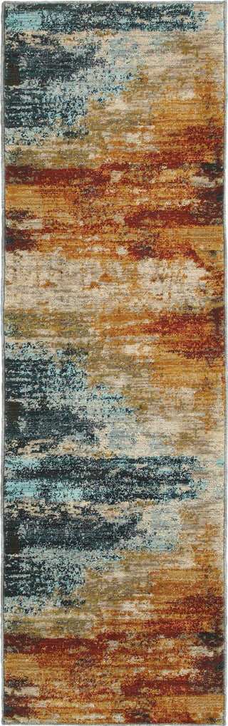 Oriental Weavers Sedona 6365A Blue/Red Area Rug Runner