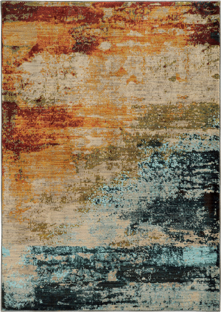 Oriental Weavers Sedona 6365A Blue/Red Area Rug Main Image