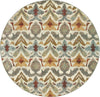 Oriental Weavers Sedona 6371C Ivory/Grey Area Rug Round Image