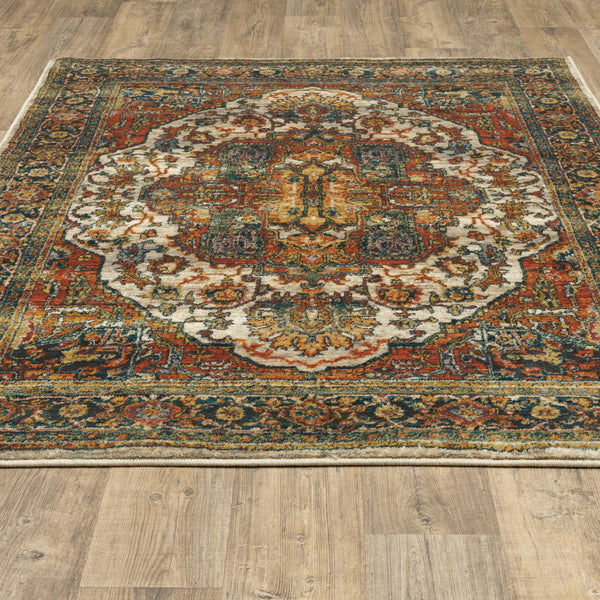 Oriental Weavers Sedona 6382B Red/Multi Area Rug Incredible Rugs and