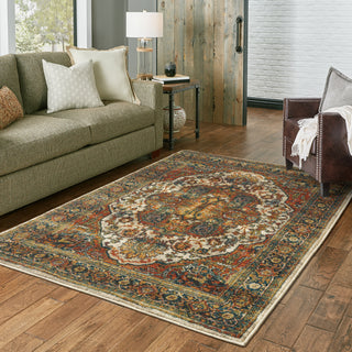 Oriental Weavers Sedona 6382B Red/Multi Area Rug Room scene 2