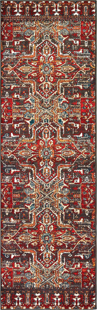 Oriental Weavers Sedona 9575A Red Orange Area Rug Runner Image