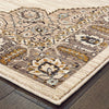 Oriental Weavers Sedona 9588D Ivory Gold Area Rug Corner Featured