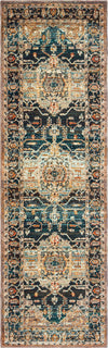 Oriental Weavers Sedona 9592B Blue Gold Area Rug Runner Image